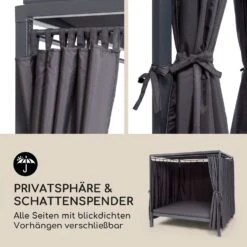 Senator Lounge Gartenliege 188x208x205cm Sonnendach Polyester Stahl -Outdoor Grills Verkaufsgeschäft 10032568 de 0005 logo