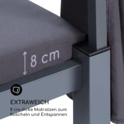 Senator Lounge Gartenliege 188x208x205cm Sonnendach Polyester Stahl -Outdoor Grills Verkaufsgeschäft 10032568 de 0008 logo