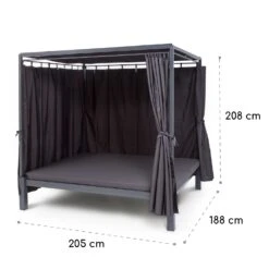 Senator Lounge Gartenliege 188x208x205cm Sonnendach Polyester Stahl -Outdoor Grills Verkaufsgeschäft 10032568 yy 0009 logo