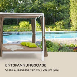 Senator Lounge Gartenliege 188x208x205cm Sonnendach Polyester Stahl -Outdoor Grills Verkaufsgeschäft 10032569 de 0003 logo