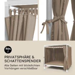 Senator Lounge Gartenliege 188x208x205cm Sonnendach Polyester Stahl -Outdoor Grills Verkaufsgeschäft 10032569 de 0005 logo