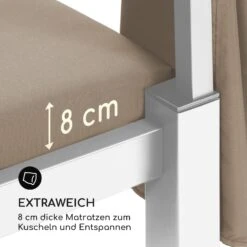 Senator Lounge Gartenliege 188x208x205cm Sonnendach Polyester Stahl -Outdoor Grills Verkaufsgeschäft 10032569 de 0008 logo