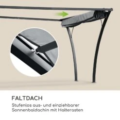 Palazzo Pavillon 4x3m Faltdach Polyester Aluminium Schwarz / Grau -Outdoor Grills Verkaufsgeschäft 10032577 de 0003 logo