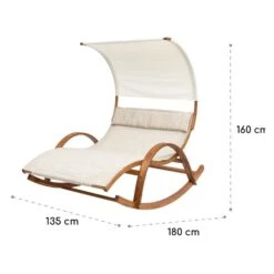 Mauritius Schwingliege Mit Dach ComfortMesh 180kg Max.wetterfest Creme -Outdoor Grills Verkaufsgeschäft 10032587 yy 0009 logo Blumfeldt Mauritius Schwingliege mit Dach creme