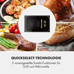 Victoria 20 Einbau-Mikrowelle, 20 L, 800 W, Grill: 1000 W, Schwarz -Outdoor Grills Verkaufsgeschäft 10032591 de 0006 logo