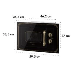 Victoria 20 Einbau-Mikrowelle, 20 L, 800 W, Grill: 1000 W, Schwarz -Outdoor Grills Verkaufsgeschäft 10032591 yy 0010 logo