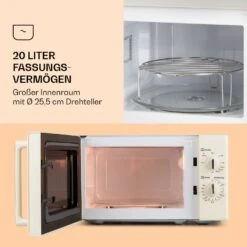Caroline Mikrowellen-Grill 20 Ltr 700 W / 1000 W Ø 25,5cm Retro -Outdoor Grills Verkaufsgeschäft 10032641 de 0003 logo