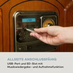 Musicbox Jukebox Plattenspieler CD-Player BT USB SD UKW-Radio Holz 14 Musicbox Jukebox Plattenspieler CD-Player BT USB SD UKW-Radio Holz -Outdoor Grills Verkaufsgeschäft 10032730 de 0007 logo