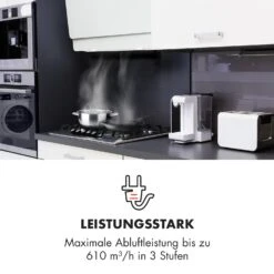 Klarstein Aurica 60 Dunstabzugshaube 60cm 600 M³/h LED Touch Glas Weiß -Outdoor Grills Verkaufsgeschäft 10032765 de 0003 logo