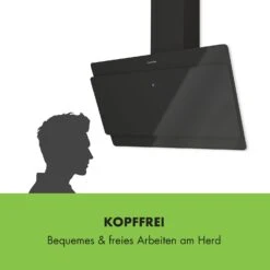 Aurica 90 Dunstabzugshaube, 90 Cm, Wandanbau, 165 W, Schwarz -Outdoor Grills Verkaufsgeschäft 10032766 de 0004 logo