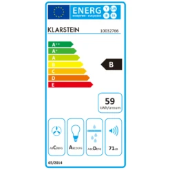 Aurica 90 Dunstabzugshaube, 90 Cm, Wandanbau, 165 W, Schwarz -Outdoor Grills Verkaufsgeschäft 10032766 energy label