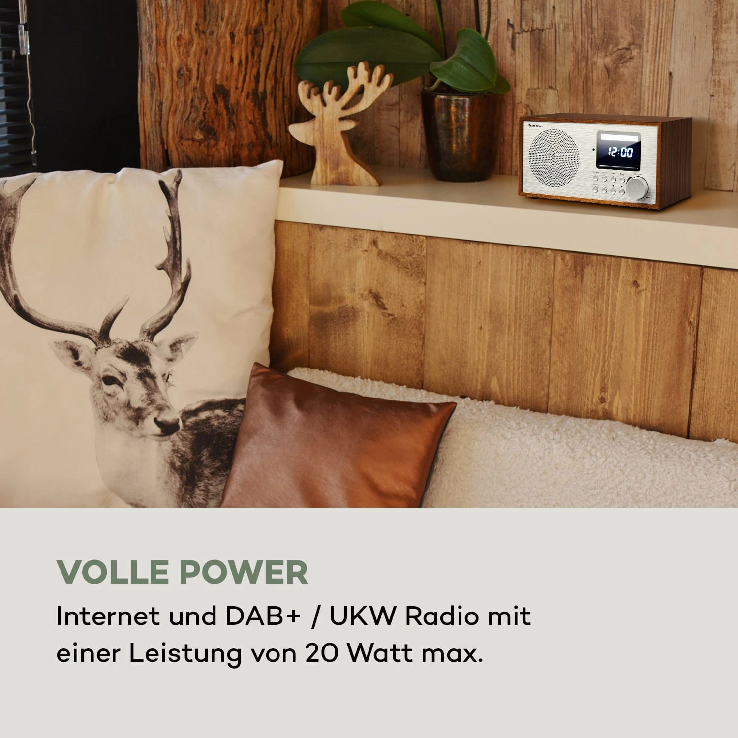 Silver Star Mini Internet DAB+/UKW Radio, WiFi, BT, DAB+/UKW, Eiche 2 Silver Star Mini Internet DAB+/UKW Radio, WiFi, BT, DAB+/UKW, Eiche – Bild 2