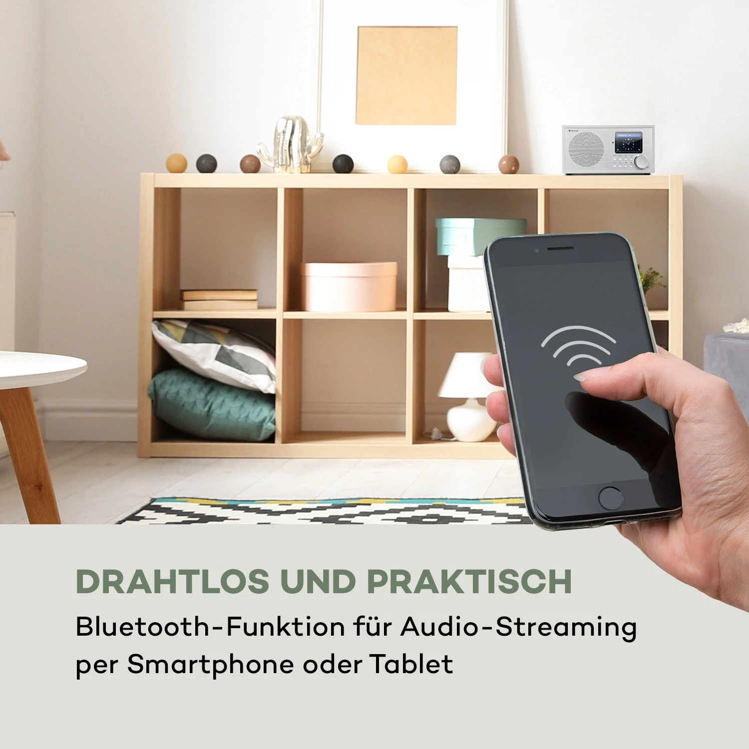 Silver Star Mini Internet DAB+/UKW Radio, WiFi, BT, DAB+/UKW, Weiß 5 Silver Star Mini Internet DAB+/UKW Radio, WiFi, BT, DAB+/UKW, Weiß – Bild 5