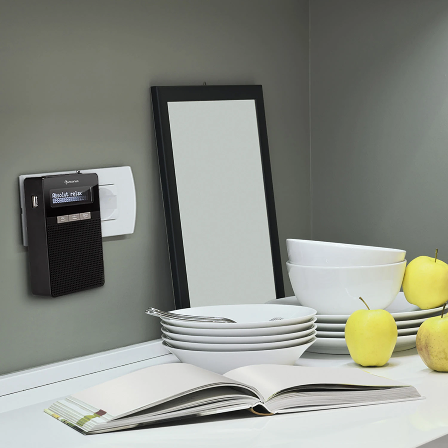 DigiPlug DAB Steckdosen-Radio, DAB+, UKW/PLL, BT, LCD-Display, Schwarz 2 DigiPlug DAB Steckdosen-Radio, DAB+, UKW/PLL, BT, LCD-Display, Schwarz – Bild 2