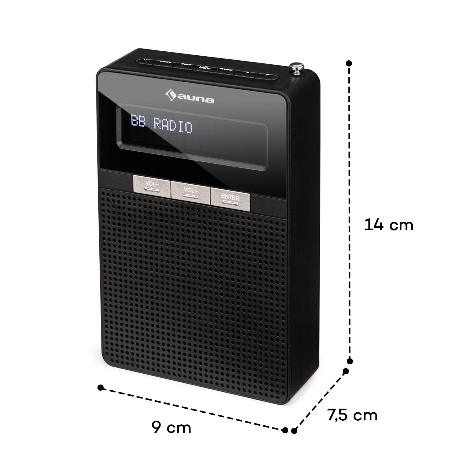 DigiPlug DAB Steckdosen-Radio, DAB+, UKW/PLL, BT, LCD-Display, Schwarz 8 DigiPlug DAB Steckdosen-Radio, DAB+, UKW/PLL, BT, LCD-Display, Schwarz – Bild 8