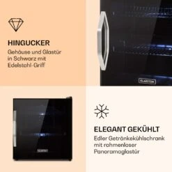 Beersafe L Onyx Kühlschrank 47 Liter 2 Böden Panoramaglastür. -Outdoor Grills Verkaufsgeschäft 10032870 de 0003 logo