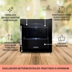 Beersafe L Onyx Kühlschrank 47 Liter 2 Böden Panoramaglastür. -Outdoor Grills Verkaufsgeschäft 10032870 de 0005 usp