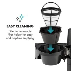 Aromatica II Kaffeemaschine, Mahlwerk, 1,25 L, Silber -Outdoor Grills Verkaufsgeschäft 10032872 yy 0007 logo Klarstein Aromatica II Kaffeemaschine silber