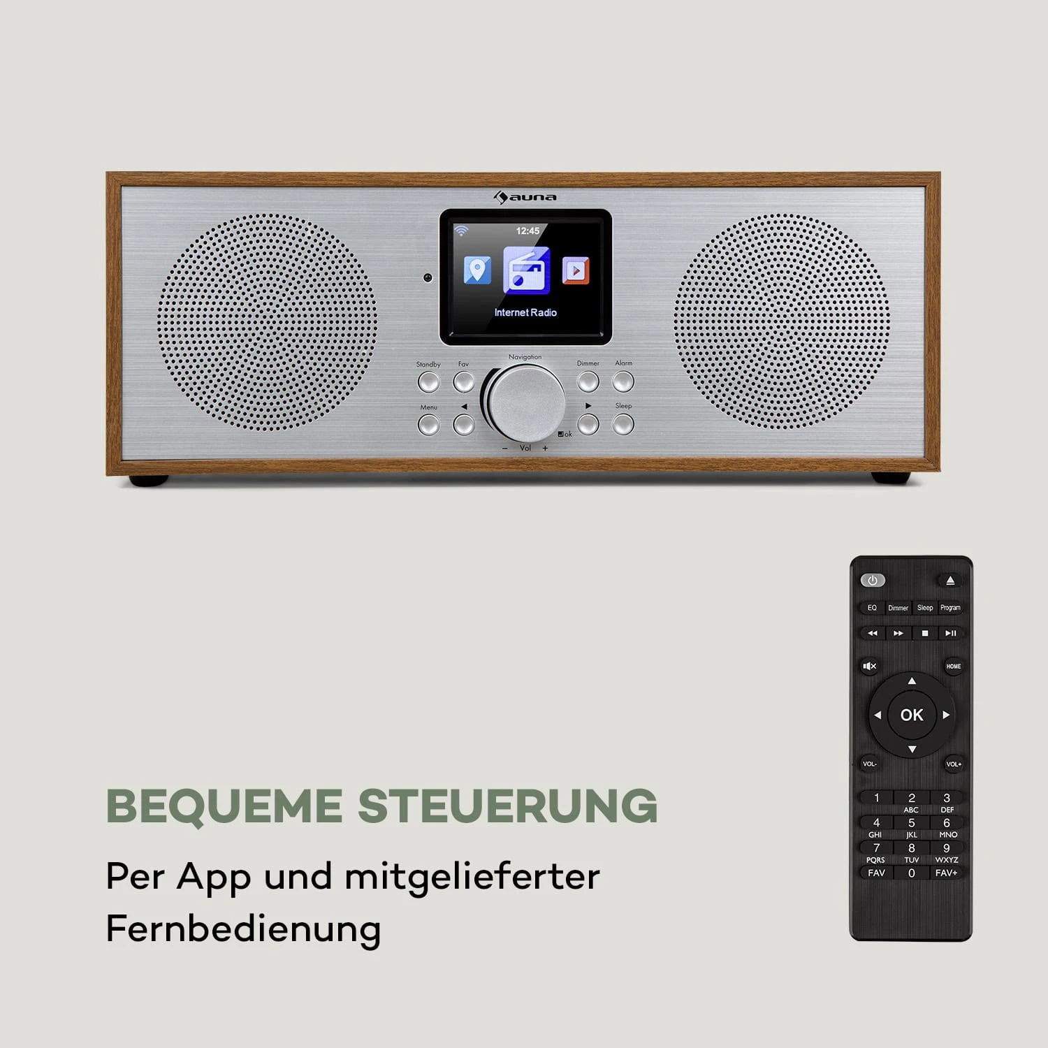Silver Star Stereo Internet DAB+/UKW Radio, WiFi, BT, DAB+/UKW, Eiche 3 Silver Star Stereo Internet DAB+/UKW Radio, WiFi, BT, DAB+/UKW, Eiche – Bild 3