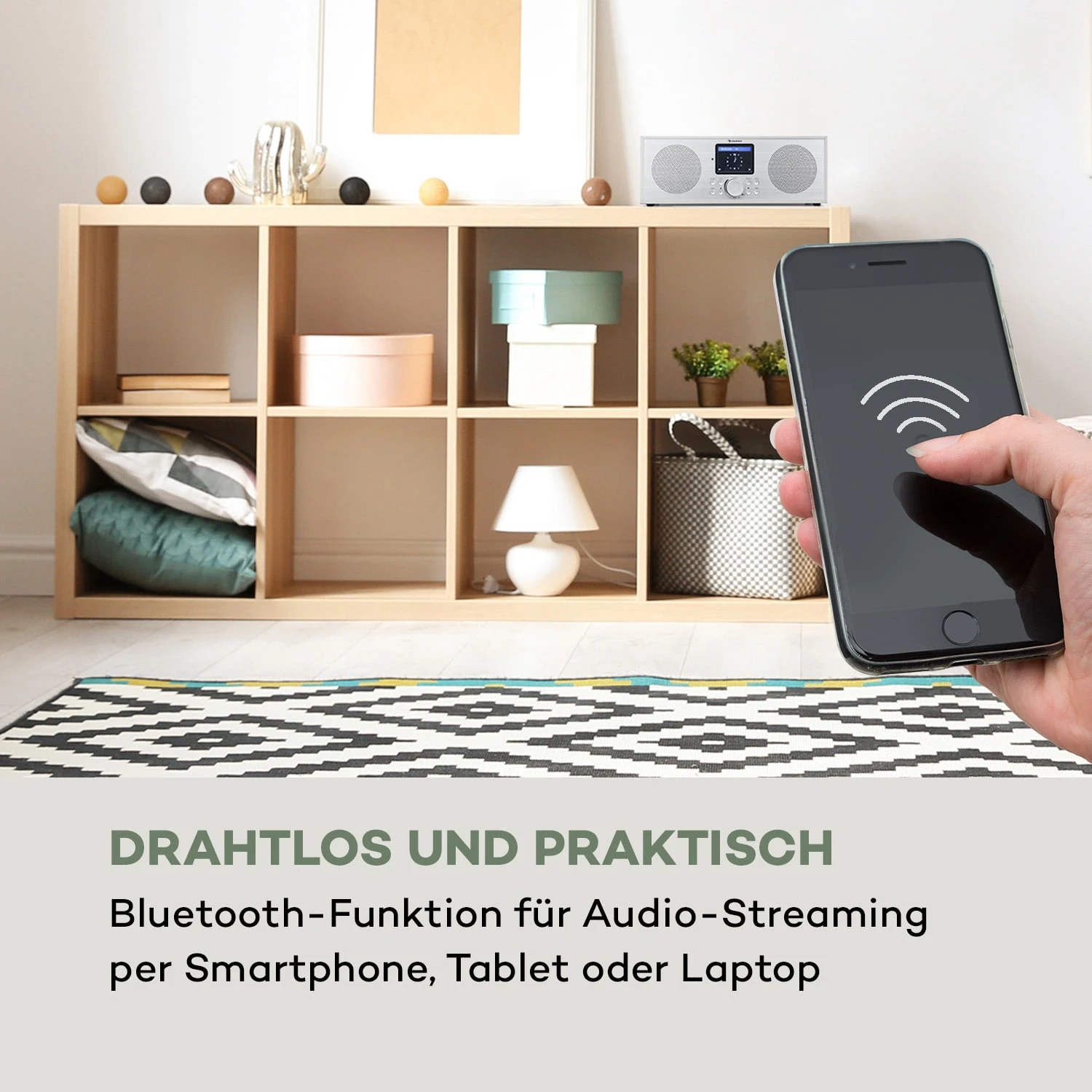 Silver Star Stereo Internet DAB+/UKW Radio, WiFi, BT, DAB+/UKW, Weiß 5 Silver Star Stereo Internet DAB+/UKW Radio, WiFi, BT, DAB+/UKW, Weiß – Bild 5