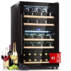 Barossa 40 Duo Weinkühlschrank 2 Zonen 41 Flaschen Glastür Touch LED
