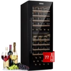 Barossa 77 Duo Weinkühlschrank 2 Zonen 191 L 77 Fl. Touch LED Schwarz