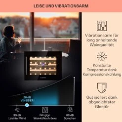 Vinsider 24 Built-In Uno Onyx Einbau-Weinkühlschrank 24 Flaschen 57 L -Outdoor Grills Verkaufsgeschäft 10032965 de 0004 usp