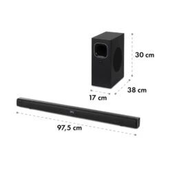 Areal Bar 650 2.1 Sound System Soundbar 120W RMS-Leistung BT USB -Outdoor Grills Verkaufsgeschäft 10032983 yy 0010 logo Auna 2 1CH Soundbar