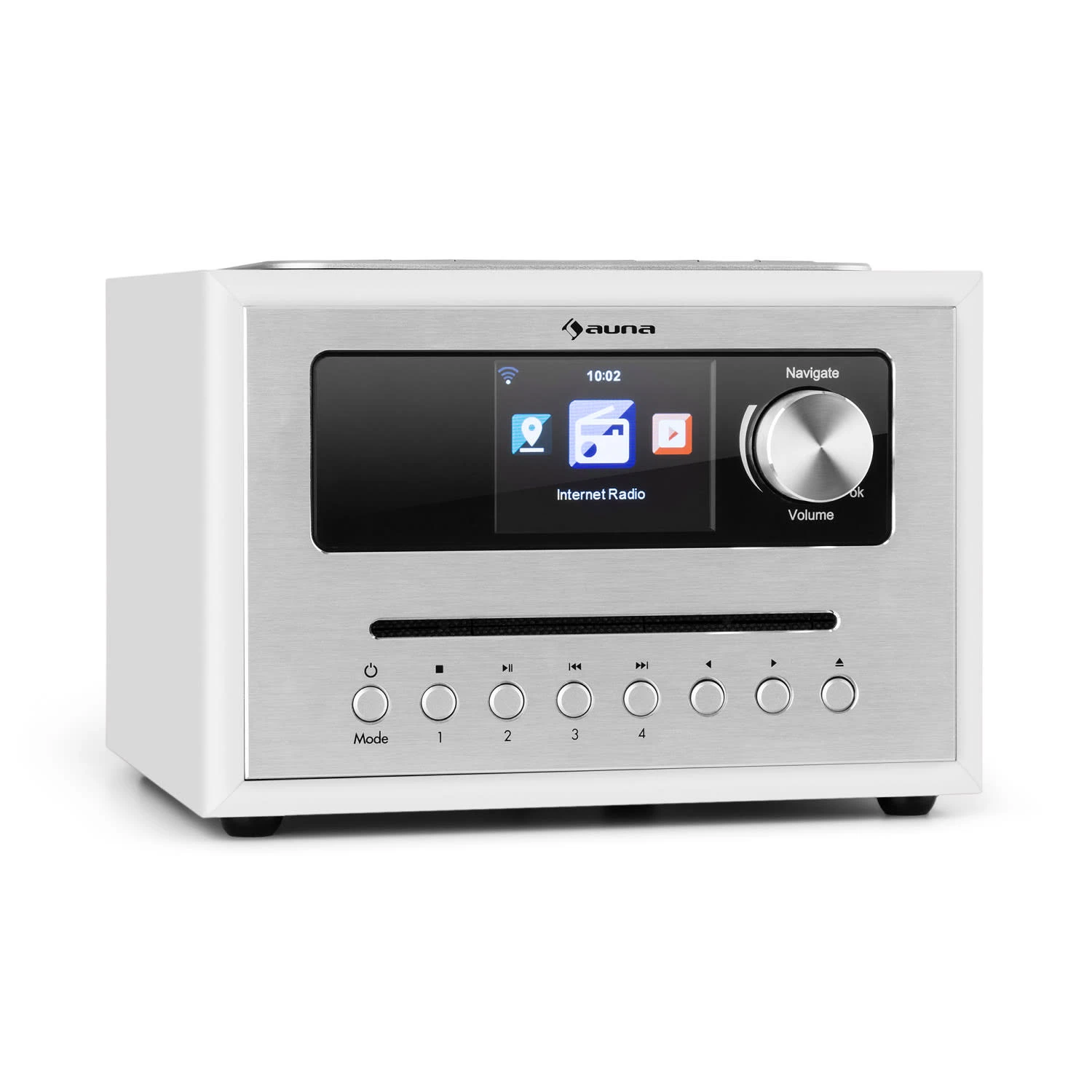 Silver Star CD Cube Radio Bluetooth HCC Display Weiß 1 Silver Star CD Cube Radio Bluetooth HCC Display Weiß