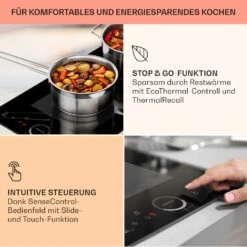 Delicatessa Slim Domino Induktionskochfeld 3500W Timer Schwarz -Outdoor Grills Verkaufsgeschäft 10033015 de 0004 usp