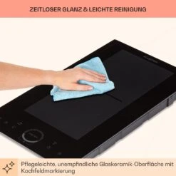 Delicatessa Slim Domino Induktionskochfeld 3500W Timer Schwarz -Outdoor Grills Verkaufsgeschäft 10033015 de 0008 usp