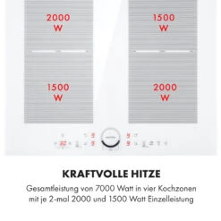 Delicatessa 60 Induktionskochfeld 4 Zonen 7000W Timer Weiß -Outdoor Grills Verkaufsgeschäft 10033027 de 0004 logo