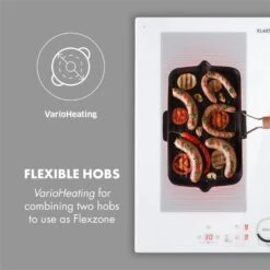 Delicatessa 60 Induktionskochfeld 4 Zonen 7000W Timer Weiß -Outdoor Grills Verkaufsgeschäft 10033027 yy 0003 logo Klarstein Delicatessa 60 Induktionskochfeld weiss