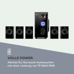 Concept 520 5.1 Lautsprechersystem 75W RMS OneSide Subwoofer BT USB SD -Outdoor Grills Verkaufsgeschäft 10033066 de 0003 logo
