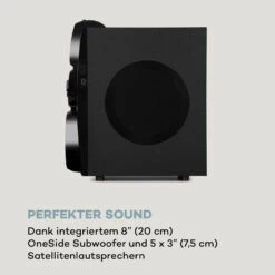 X-Gaming 5.1 Surround-Audiosystem 380Wmax. OneSide Subwoofer BT USB SD -Outdoor Grills Verkaufsgeschäft 10033070 de 0006 logo