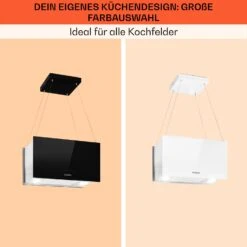 Kronleuchter L Inselabzugshaube 60cm Abluft: 590m³/h LED Touch Glas Weiß -Outdoor Grills Verkaufsgeschäft 10033107 de 0007 usp