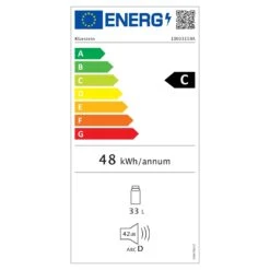 Beersafe M Kühlschrank 33 Liter 2 Böden Panoramaglastür Edelstahl -Outdoor Grills Verkaufsgeschäft 10033119 energy label