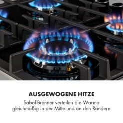 Ignito 4 Zonen Gaskochfeld 4-flammig Sabaf-Brenner Glaskeramik Schwarz -Outdoor Grills Verkaufsgeschäft 10033132 de 0003 logo