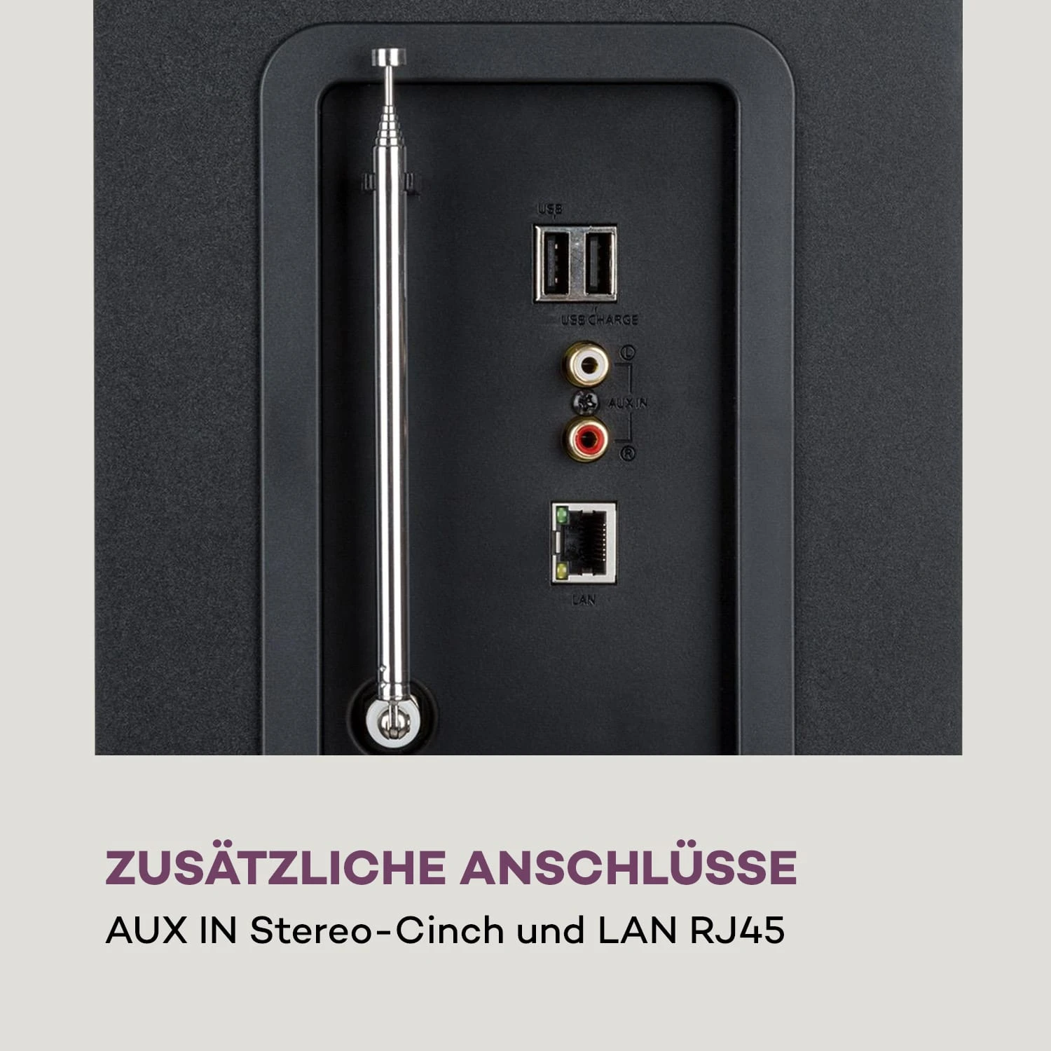 Karaboom 100 Wifi Turmlautsprecher Internetradio DAB+ BT 120W Schwarz 8 Karaboom 100 Wifi Turmlautsprecher Internetradio DAB+ BT 120W Schwarz – Bild 8