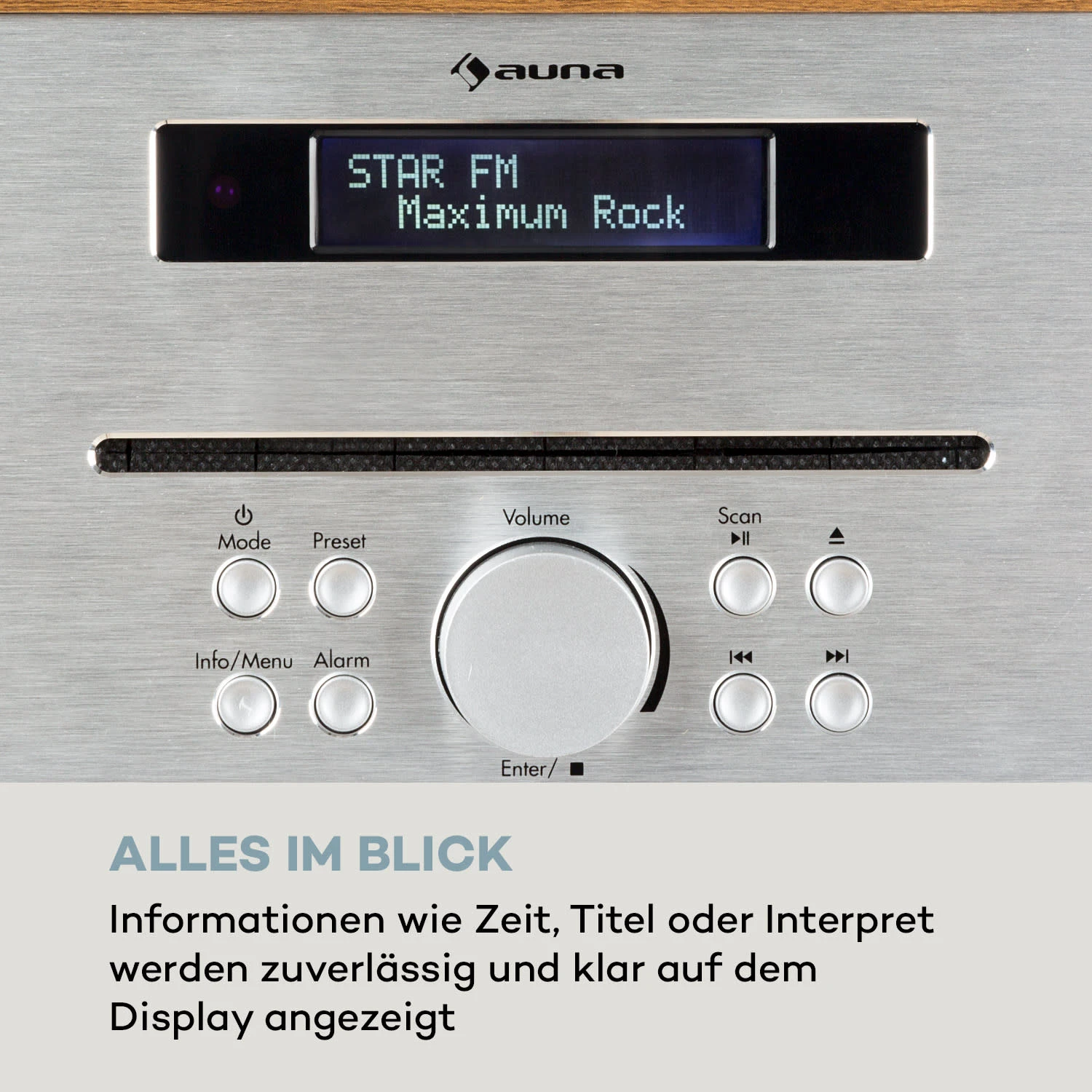 Silver Star CD-DAB 2x20W Max. Slot-In CD-Player DAB+ BT Alu Braun 7 Silver Star CD-DAB 2x20W Max. Slot-In CD-Player DAB+ BT Alu Braun – Bild 7