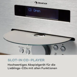 Silver Star CD-DAB 2x20W Max. Slot-In CD-Player DAB+ BT Alu Weiß -Outdoor Grills Verkaufsgeschäft 10033163 de 0005 logo