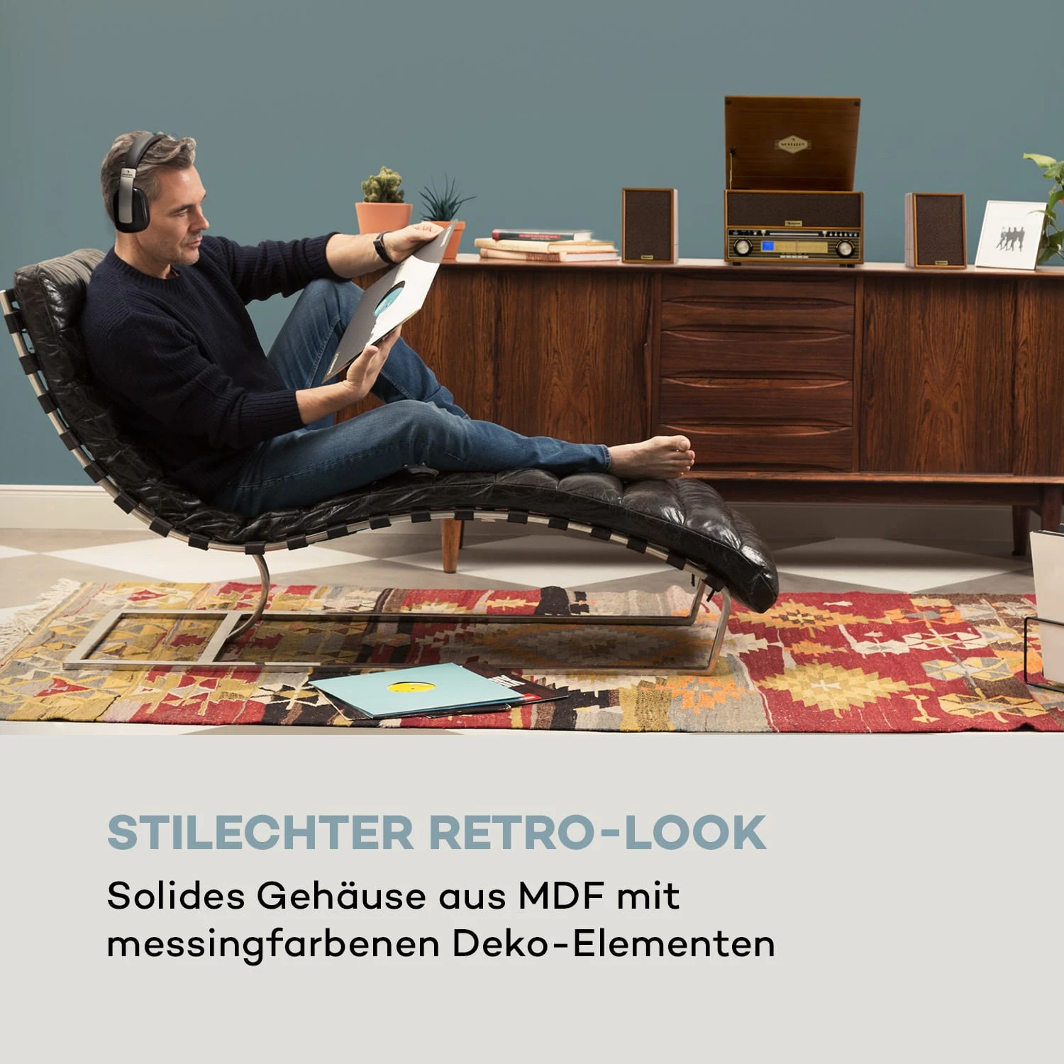 Belle Epoque 1910 Retro-Stereoanlage Plattenspieler CD Lautsprecher 2 Belle Epoque 1910 Retro-Stereoanlage Plattenspieler CD Lautsprecher – Bild 2