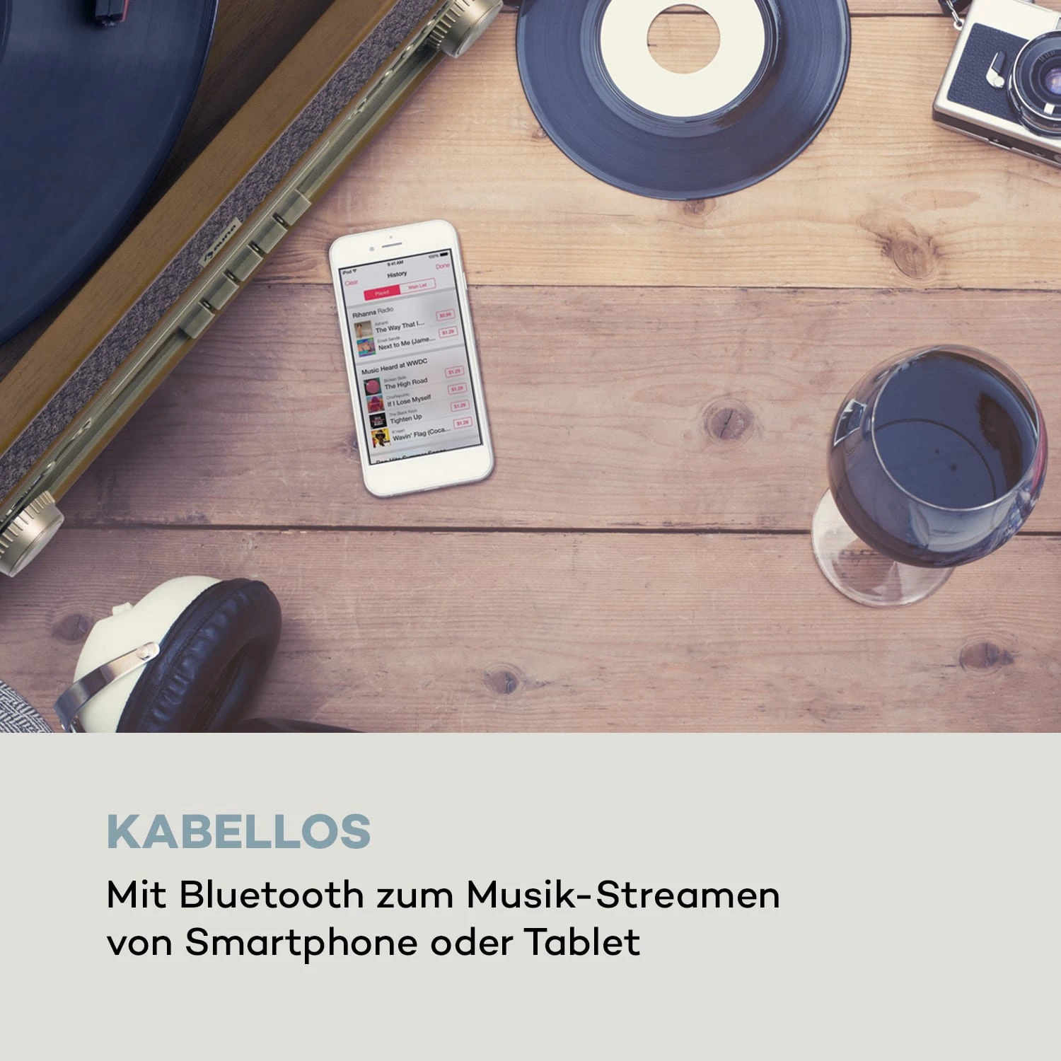 Belle Epoque 1910 Retro-Stereoanlage Plattenspieler CD Lautsprecher 3 Belle Epoque 1910 Retro-Stereoanlage Plattenspieler CD Lautsprecher – Bild 3