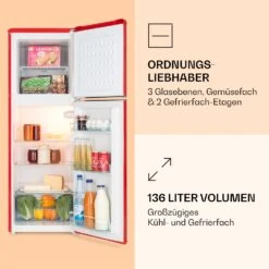 Audrey Kühl- & Gefrierkombination 97l/39l Retro-Look 2 Böden -Outdoor Grills Verkaufsgeschäft 10033193 de 0003 logo