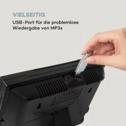 Wallie Microsystem CD-Player Bluetooth USB-Port Fernbedienung Schwarz -Outdoor Grills Verkaufsgeschäft 10033227 de 0008 logo
