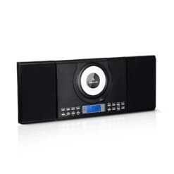 Wallie Microsystem CD-Player Bluetooth USB-Port Fernbedienung Schwarz