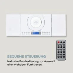Wallie Microsystem CD-Player Bluetooth USB-Port Fernbedienung Weiß -Outdoor Grills Verkaufsgeschäft 10033228 de 0003 logo
