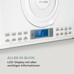Wallie Microsystem CD-Player Bluetooth USB-Port Fernbedienung Weiß -Outdoor Grills Verkaufsgeschäft 10033228 de 0007 logo