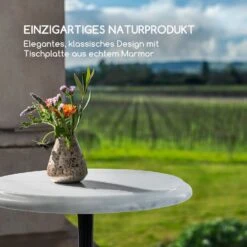 Patras-XS Bistro-Tisch Marmortischplatte Ø30cm Gusseiserner Standfuß -Outdoor Grills Verkaufsgeschäft 10033238 de 0003 logo