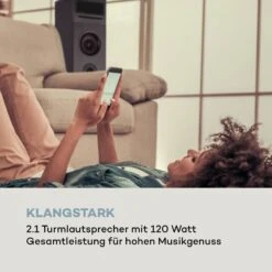 Karaboom 100 Sing Karaoketurm 120W Max. CD-Player 2 Mikrofone Wireless -Outdoor Grills Verkaufsgeschäft 10033250 de 0003 logo